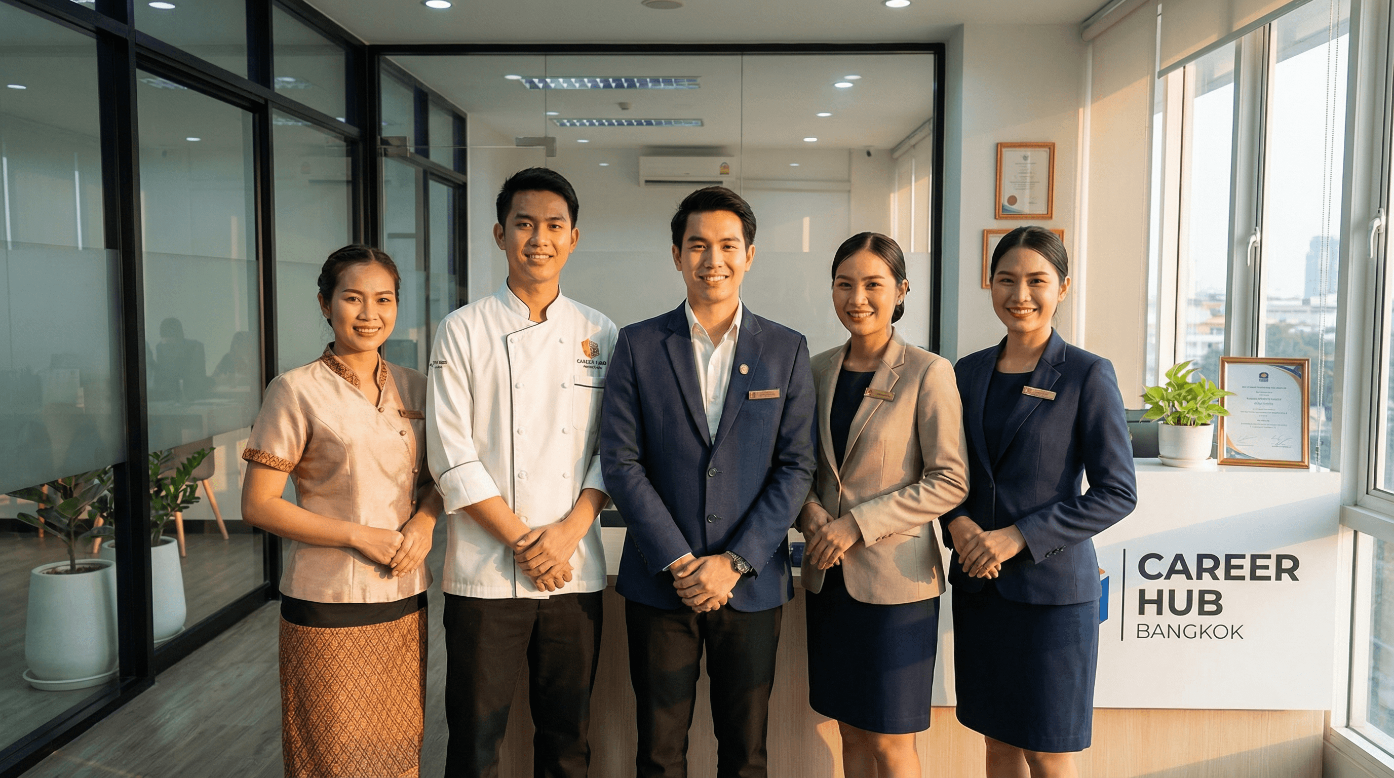 Professional recruitment team