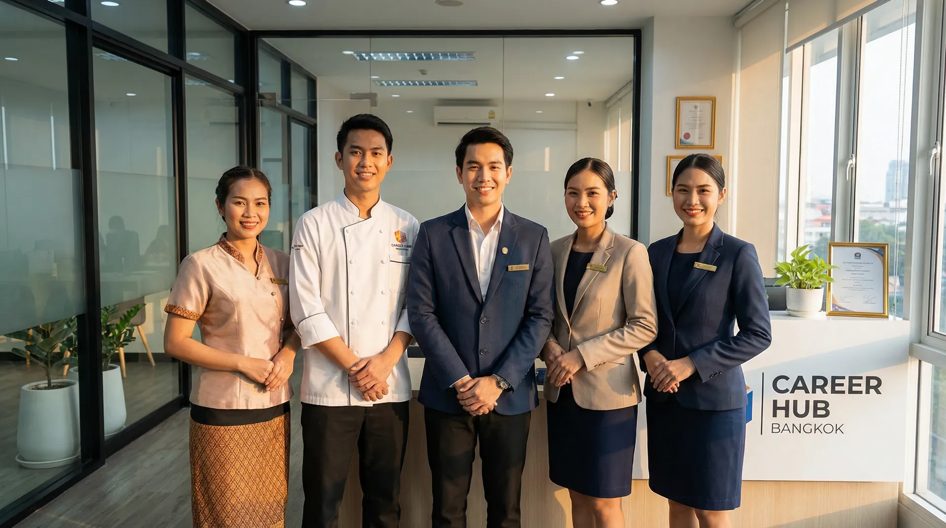 Professional recruitment team